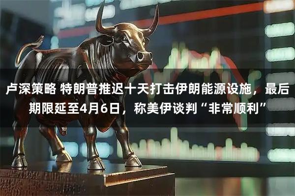 卢深策略 特朗普推迟十天打击伊朗能源设施，最后期限延至4月6日，称美伊谈判“非常顺利”