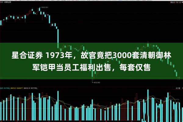 星合证券 1973年，故宫竟把3000套清朝御林军铠甲当员工福利出售，每套仅售