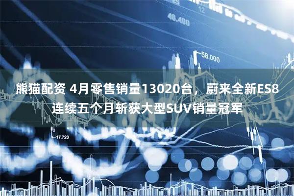 熊猫配资 4月零售销量13020台，蔚来全新ES8连续五个月斩获大型SUV销量冠军
